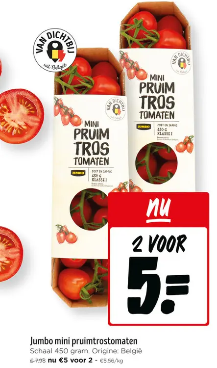 Promotie: Mini pruimtrostomaten