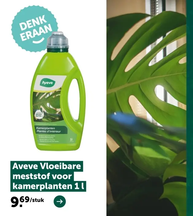 Promotie: Vloeibare meststof voor kamerplanten