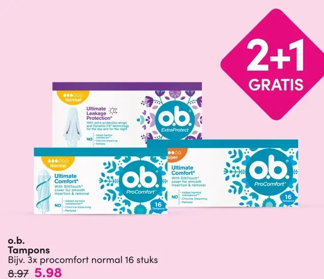Aanbieding: Tampons