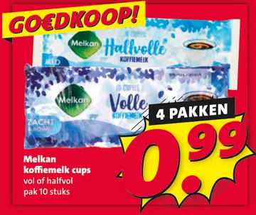 Aanbieding: Koffiemelk cups