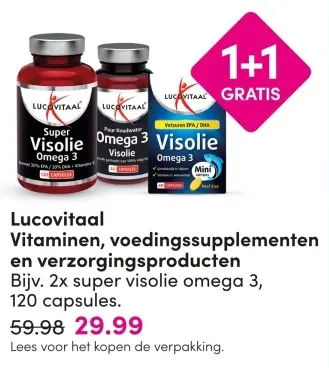 Aanbieding: Vitaminen, voedingssupplementen en verzorgingsproducten