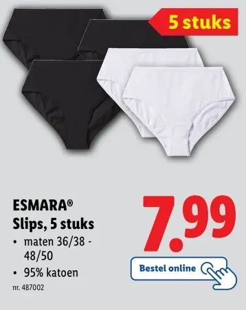 Aanbieding: Slips