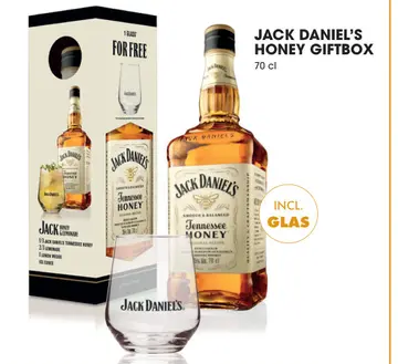 Aanbieding: JACK DANIEL'S HONEY GIFTBOX