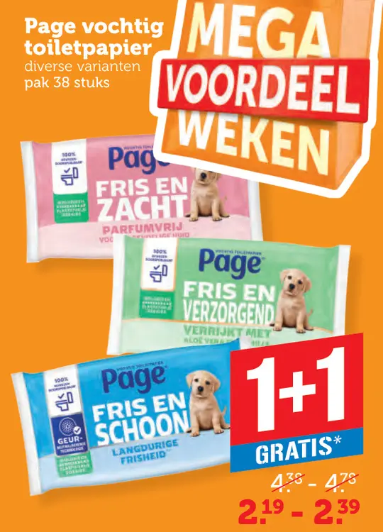Aanbieding: Vochtig toiletpapier