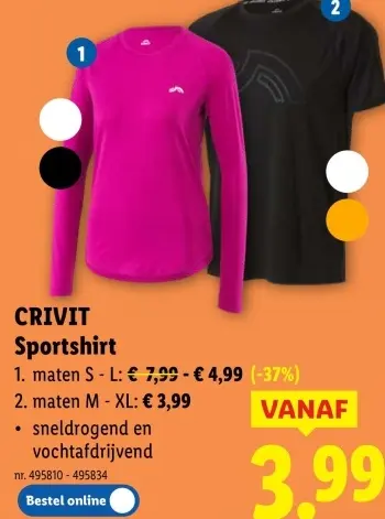 Promotie: Sportshirt