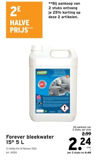 Promotie: bleekwater