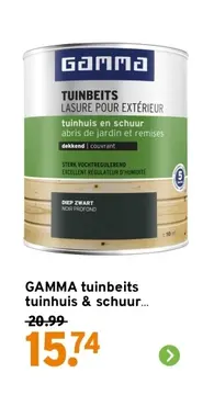 Aanbieding: GAMMA tuinbeits tuinhuis & schuur...