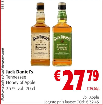 Aanbieding: Jack Daniel's Tennessee Honey of Apple