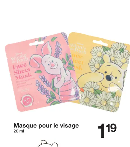 Offre: Masque pour le visage