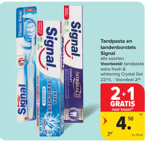 Promotie: Tandpasta en tandenborstels