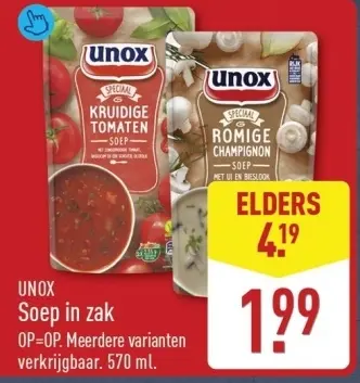 Aanbieding: Soep in zak