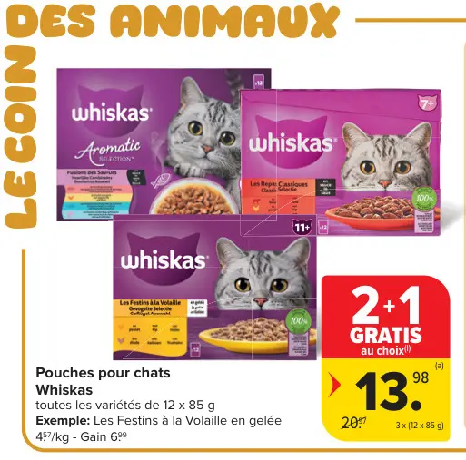 Offre: Pouches pour chats