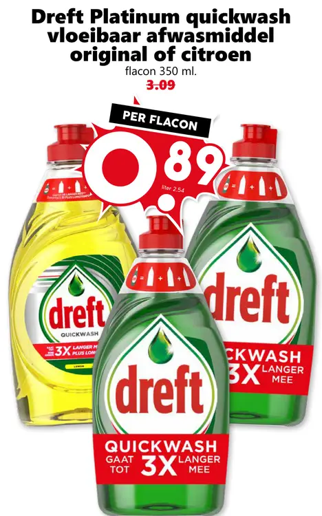 Aanbieding: Vloeibaar afwasmiddel