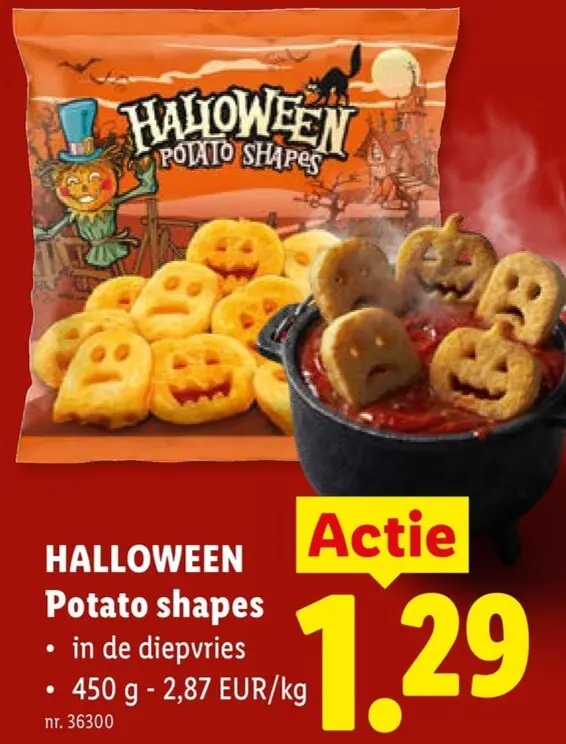 Promotie: Halloween Potato shapes