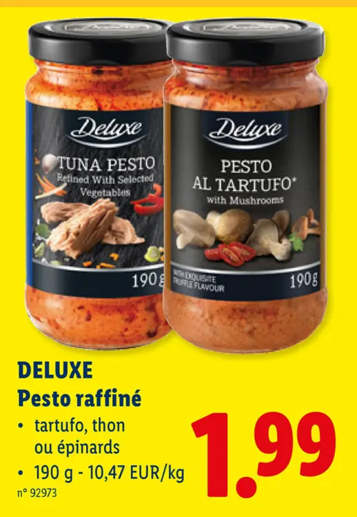 Offre: Pesto raffiné
