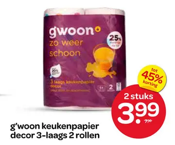 Aanbieding: g'woon keukenpapier decor