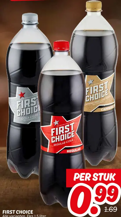 Aanbieding: FIRST CHOICE Cola