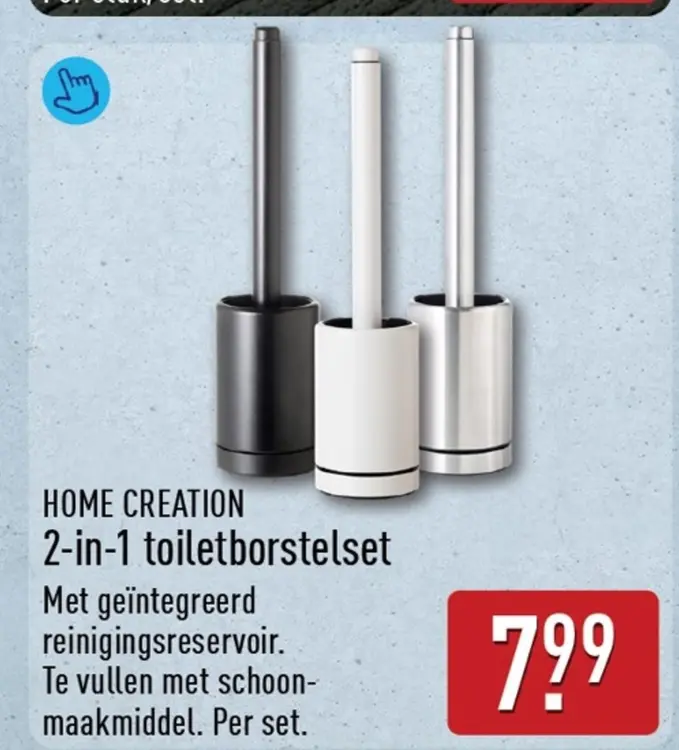 Aanbieding: 2-in-1 toiletborstelset