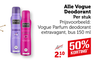 Aanbieding: Vogue Parfum deodorant