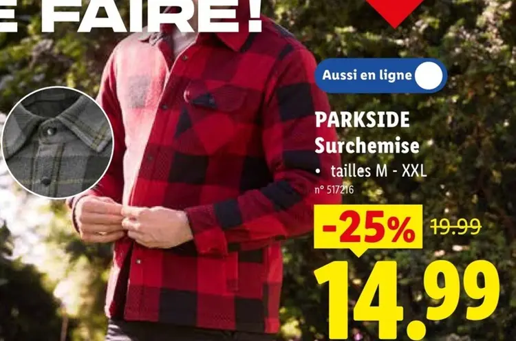 Offre: PARKSIDE Surchemise