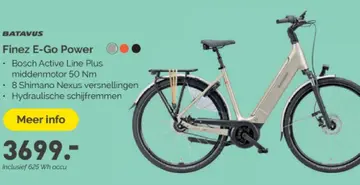 Aanbieding: Finez E-Go Power