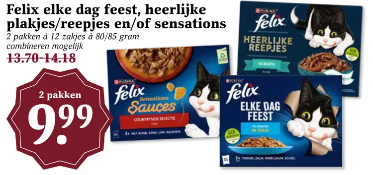 Aanbieding: Elke dag feest, heerlijke plakjes/reepjes en/of sensations
