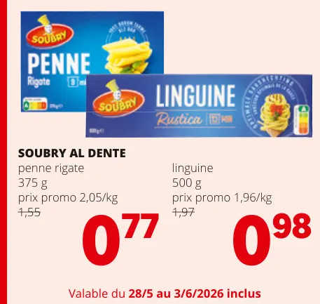 Offre: penne rigate