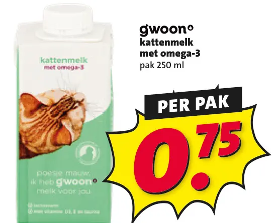 Aanbieding: kattenmelk met omega-3