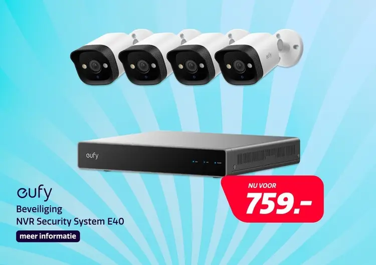 Aanbieding: Eufy NVR Security System E40