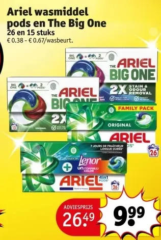 Promotie: Wasmiddel pods en The Big One