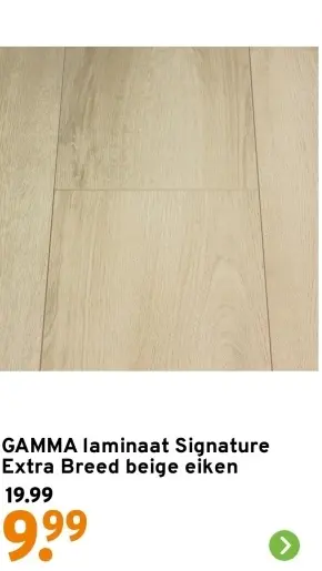Aanbieding: Laminaat Signature Extra Breed beige eiken