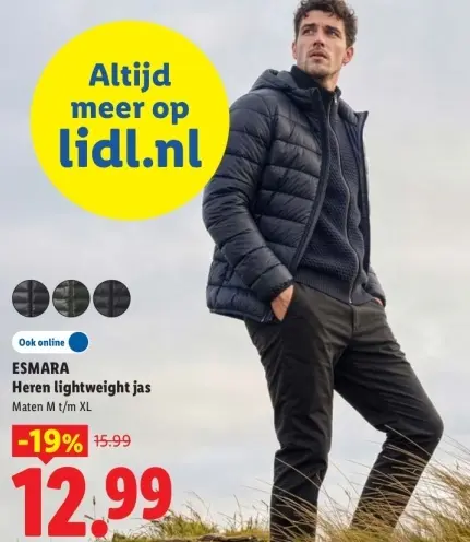 Aanbieding: Heren lightweight jas