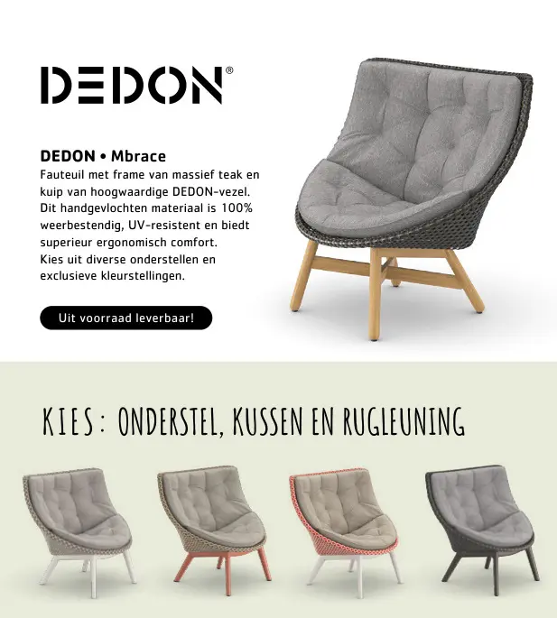 Promotie: Dedon Mbrace
