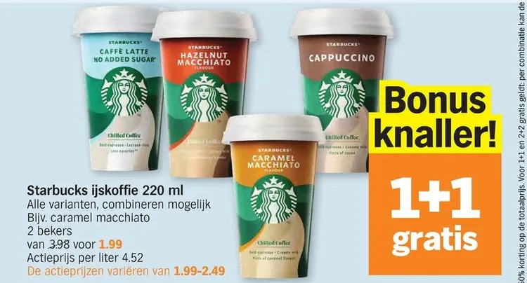 Promotie: Starbucks ijskoffie