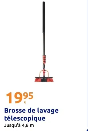 Offre: Brosse de lavage télescopique