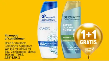 Aanbieding: Shampoo of conditioner