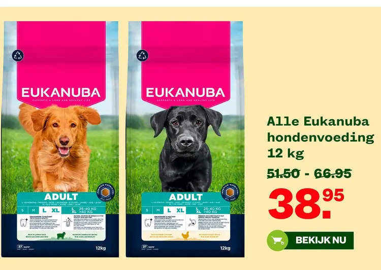 Aanbieding: Alle Eukanuba hondenvoeding