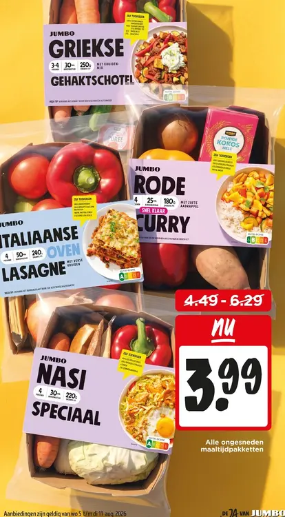 Aanbieding: Alle ongesneden maaltijdpakketten