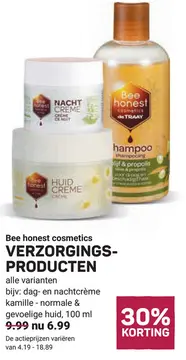 Aanbieding: Bee honest cosmetics Verzorgingsproducten