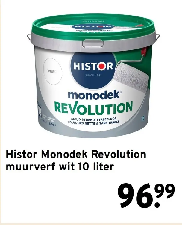 Aanbieding: Monodek Revolution muurverf wit