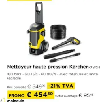 Offre: Nettoyeur haute pression Kärcher K7 WCM