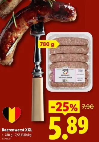 Promotie: Boerenworst XXL