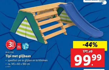 Aanbieding: Tipi met glijbaan