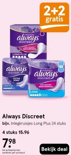 Aanbieding: Always Discreet