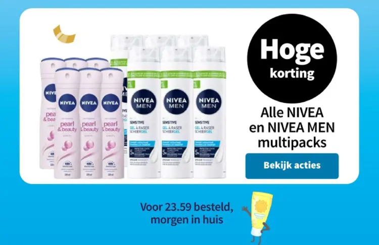Aanbieding: NIVEA and NIVEA MEN multipacks