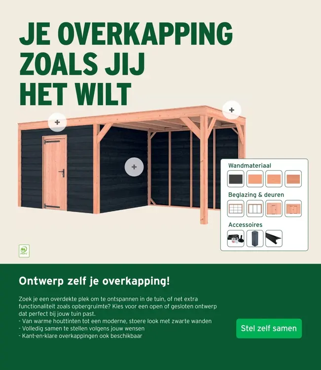 Promotie: Tuinoverkapping op maat 