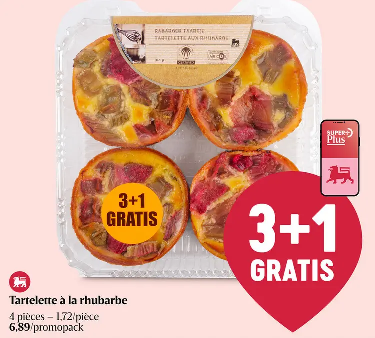 Offre: Tartelette à la rhubarbe
