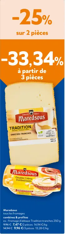 Offre: Maredsous Tradition tranches