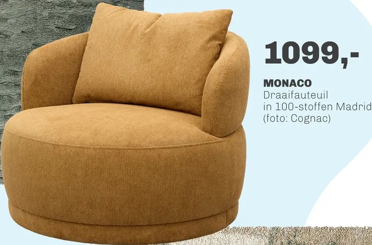 Aanbieding: Monaco Draaifauteuil