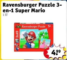 Offre: Ravensburger Puzzle 3-en-1 Super Mario